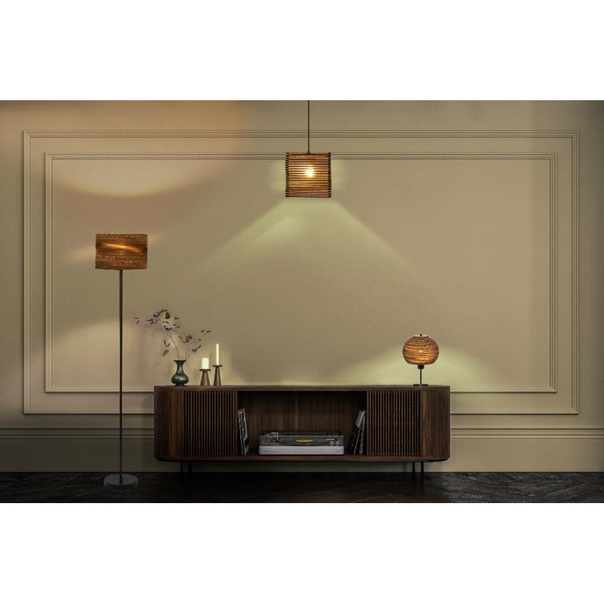Ledvance - Lámpara colgante DECOR CARDBOARD 1xE27/15W/230V 25x25 cm