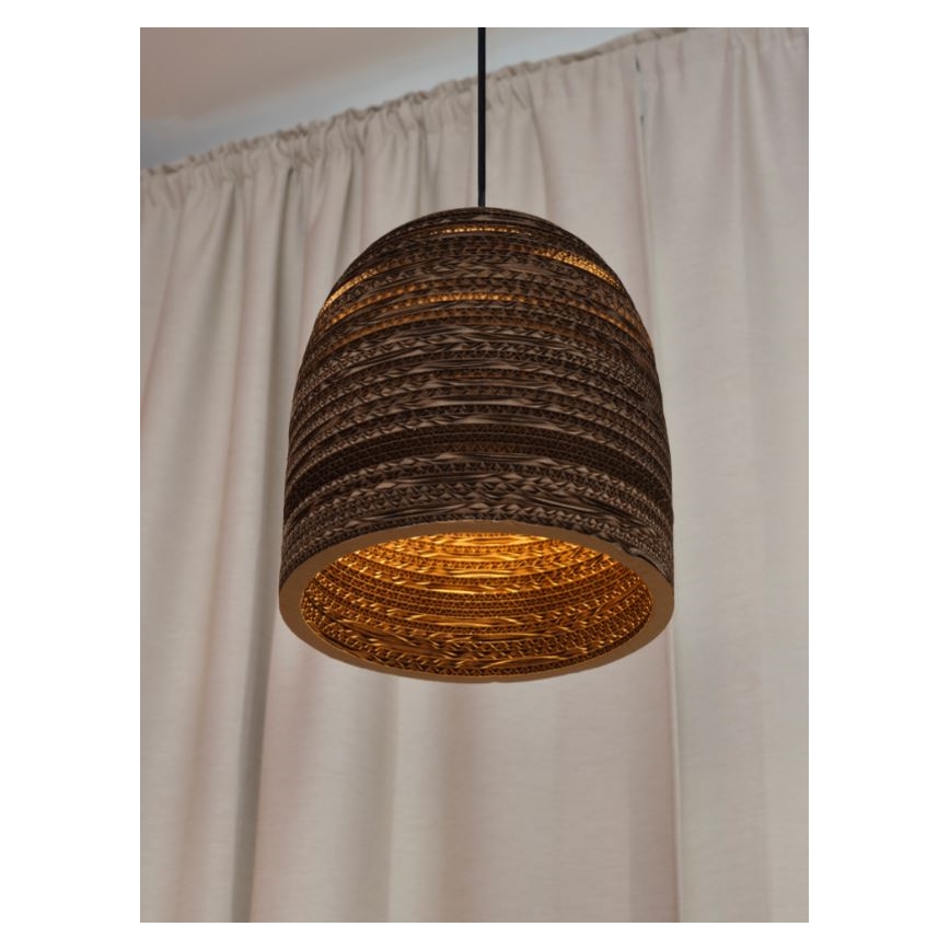 Ledvance - Lámpara colgante DECOR CARDBOARD 1xE27/15W/230V diá. 25 cm