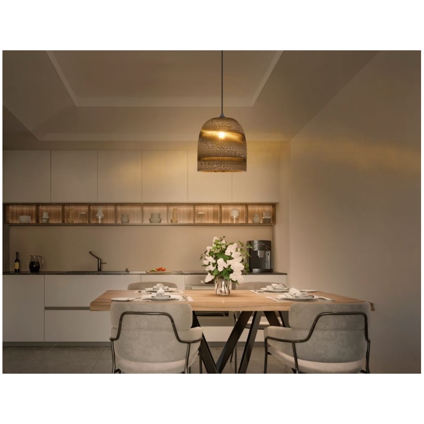 Ledvance - Lámpara colgante DECOR CARDBOARD 1xE27/15W/230V diá. 25 cm