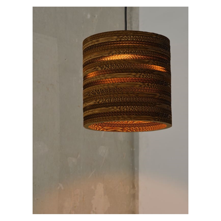 Ledvance - Lámpara colgante DECOR CARDBOARD 1xE27/15W/230V diá. 25 cm