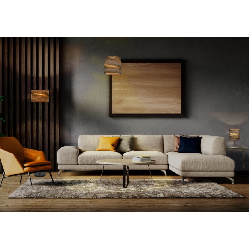Ledvance - Lámpara colgante DECOR CARDBOARD 1xE27/15W/230V diá. 25 cm