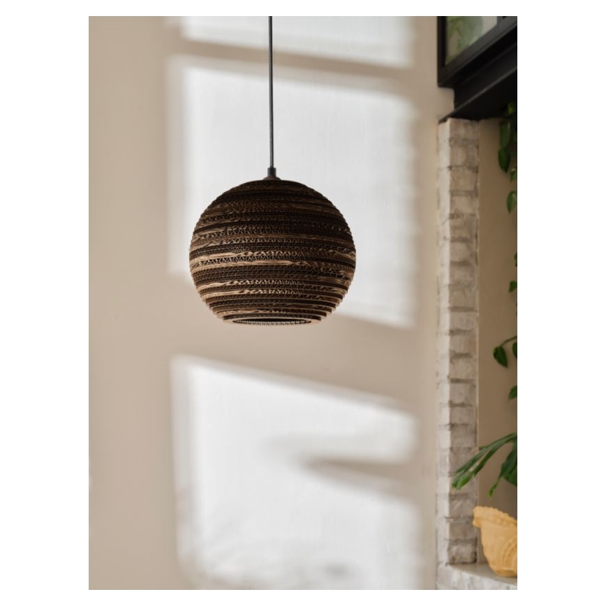 Ledvance - Lámpara colgante DECOR CARDBOARD 1xE27/15W/230V diá. 26 cm