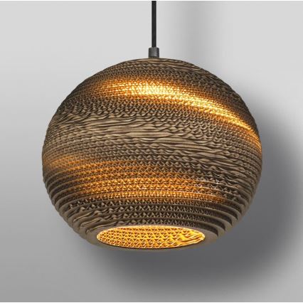 Ledvance - Lámpara colgante DECOR CARDBOARD 1xE27/15W/230V diá. 26 cm