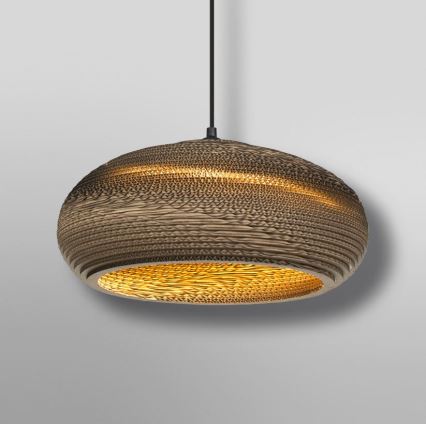 Ledvance - Lámpara colgante DECOR CARDBOARD 1xE27/15W/230V diá. 40 cm