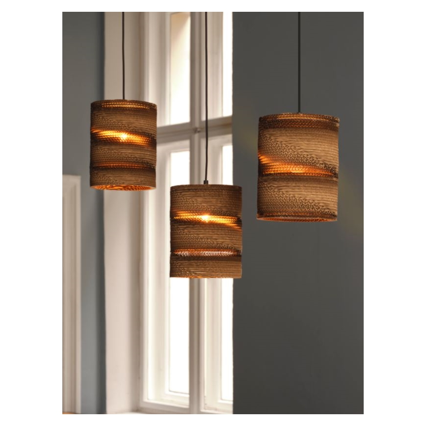 Ledvance - Lámpara colgante DECOR CARDBOARD 3xE27/15W/230V