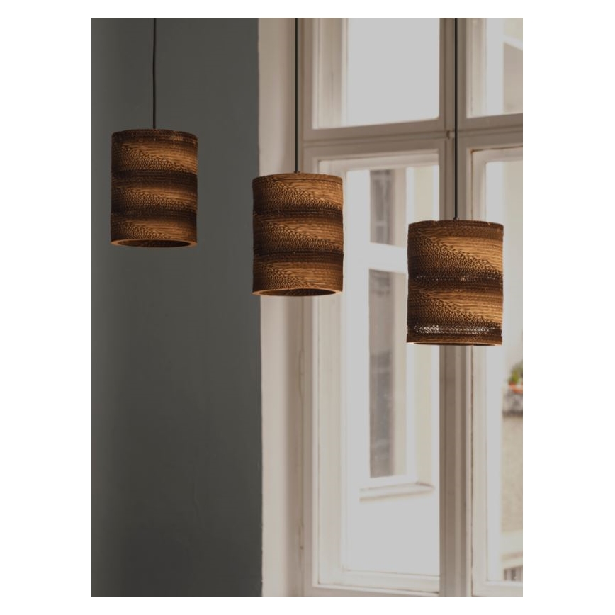 Ledvance - Lámpara colgante DECOR CARDBOARD 3xE27/15W/230V