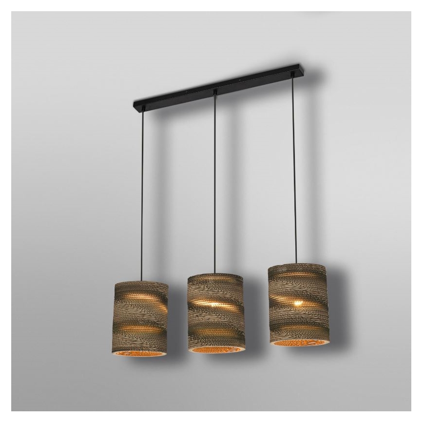 Ledvance - Lámpara colgante DECOR CARDBOARD 3xE27/15W/230V