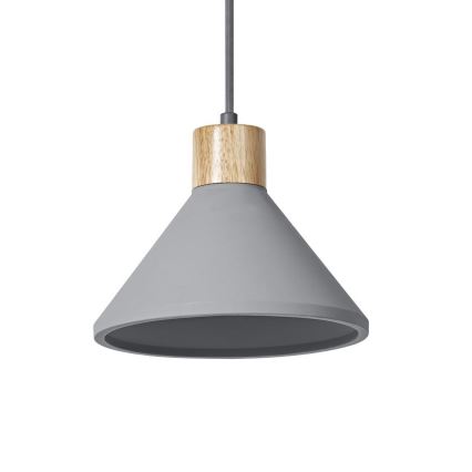 Ledvance - Lámpara colgante DECOR CONCRETE 1xE27/15W/230V diá. 22 cm concreto gris
