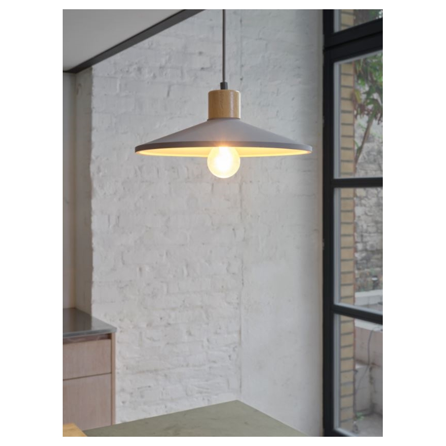 Ledvance - Lámpara colgante DECOR CONCRETE 1xE27/15W/230V diá. 32 cm concreto gris