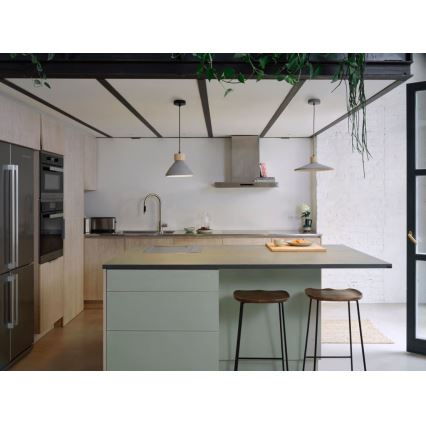 Ledvance - Lámpara colgante DECOR CONCRETE 1xE27/15W/230V diá. 32 cm concreto gris
