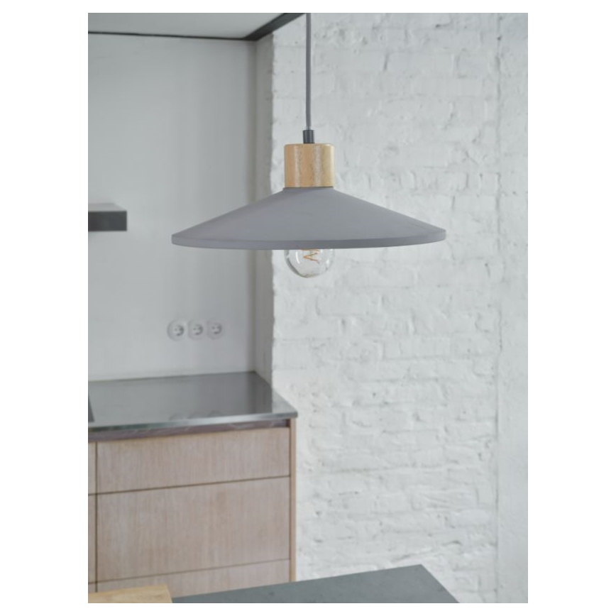 Ledvance - Lámpara colgante DECOR CONCRETE 1xE27/15W/230V diá. 32 cm concreto gris