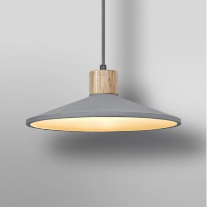 Ledvance - Lámpara colgante DECOR CONCRETE 1xE27/15W/230V diá. 32 cm concreto gris