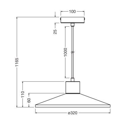 Ledvance - Lámpara colgante DECOR CONCRETE 1xE27/15W/230V diá. 32 cm concreto gris