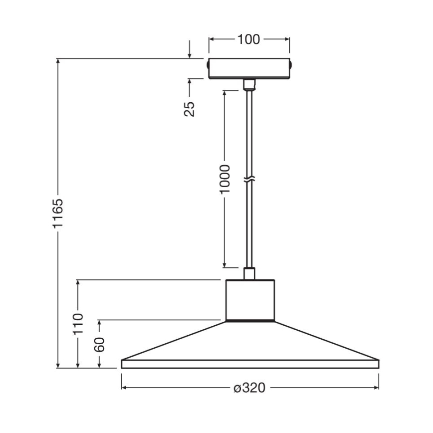 Ledvance - Lámpara colgante DECOR CONCRETE 1xE27/15W/230V diá. 32 cm concreto gris