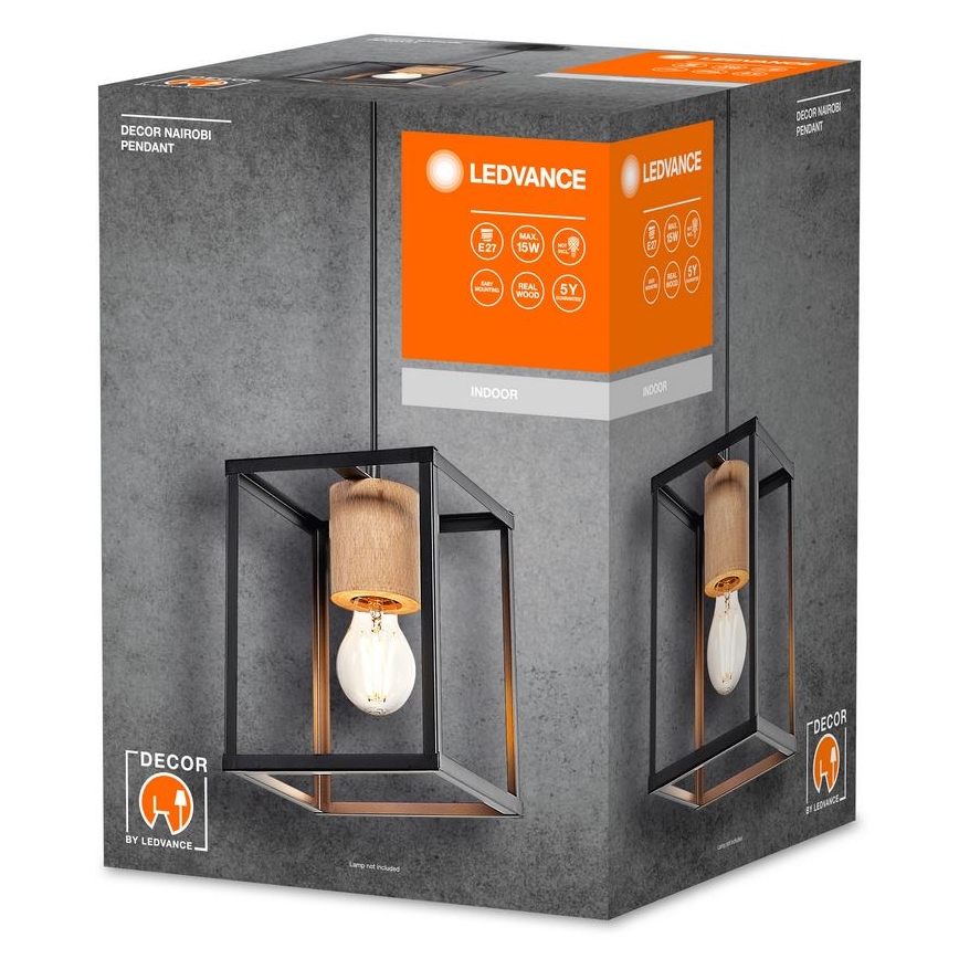 Ledvance - Lámpara colgante DECOR NAIROBI 1xE27/15W/230V árbol de caucho