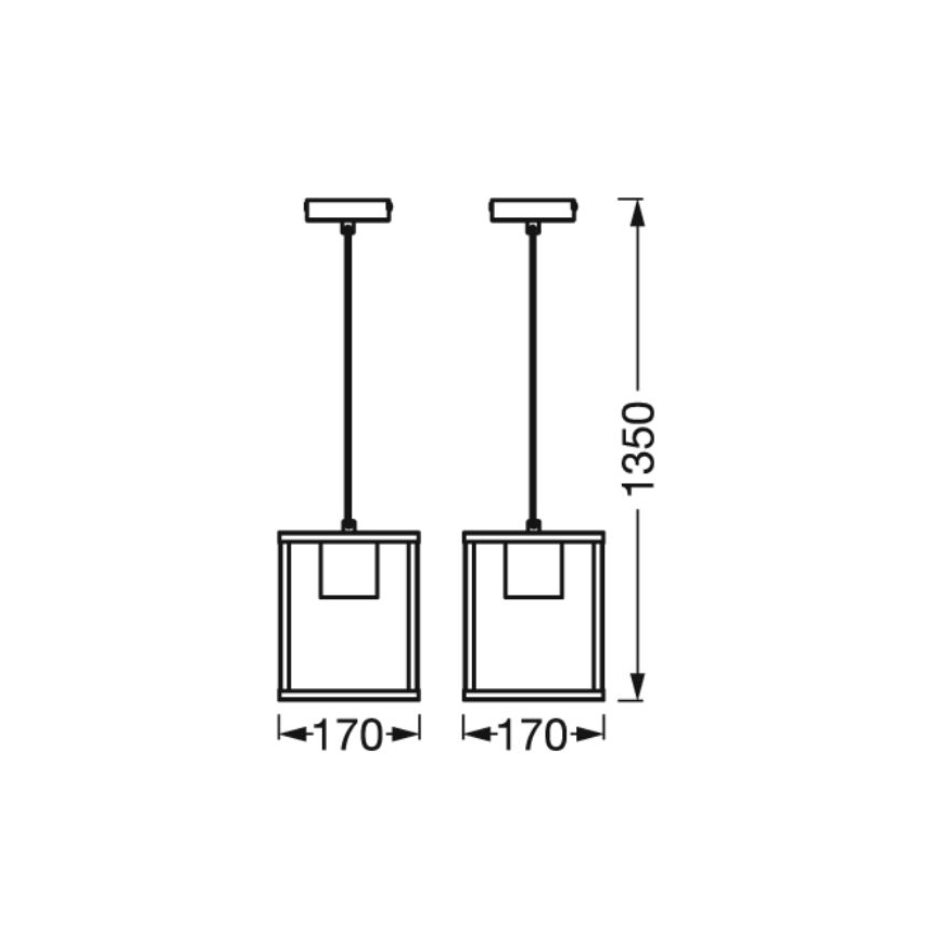 Ledvance - Lámpara colgante DECOR NAIROBI 1xE27/15W/230V árbol de caucho