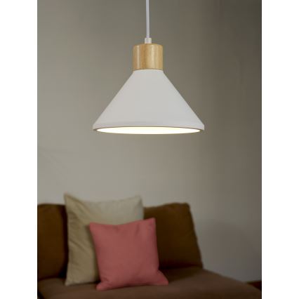Ledvance - Lámpara colgante DECOR PLASTER 1xE27/25W/230V diá. 22 cm yeso blanco