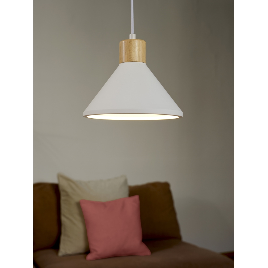 Ledvance - Lámpara colgante DECOR PLASTER 1xE27/25W/230V diá. 22 cm yeso blanco