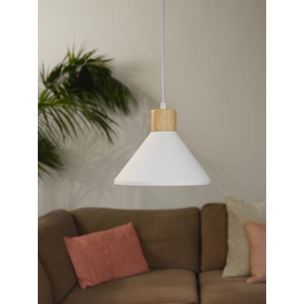 Ledvance - Lámpara colgante DECOR PLASTER 1xE27/25W/230V diá. 22 cm yeso blanco