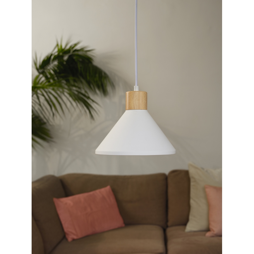 Ledvance - Lámpara colgante DECOR PLASTER 1xE27/25W/230V diá. 22 cm yeso blanco