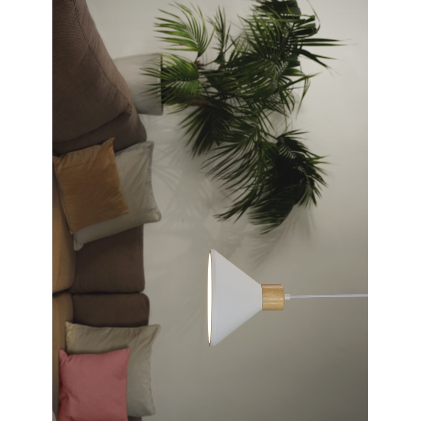 Ledvance - Lámpara colgante DECOR PLASTER 1xE27/25W/230V diá. 22 cm yeso blanco