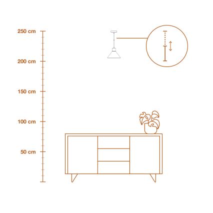Ledvance - Lámpara colgante DECOR PLASTER 1xE27/25W/230V diá. 22 cm yeso blanco