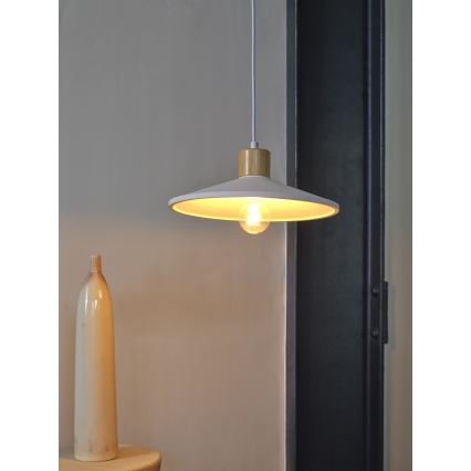 Ledvance - Lámpara colgante DECOR PLASTER 1xE27/25W/230V diá. 32 cm yeso blanco