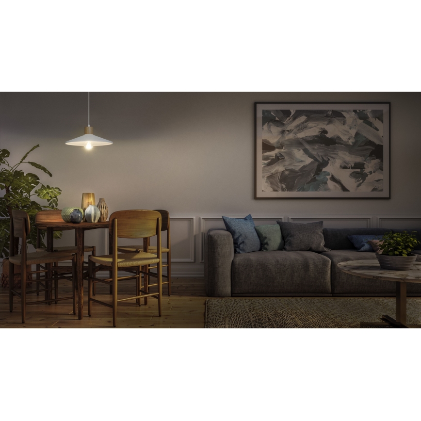 Ledvance - Lámpara colgante DECOR PLASTER 1xE27/25W/230V diá. 32 cm yeso blanco