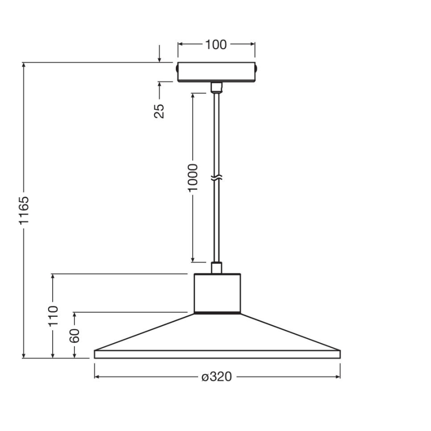 Ledvance - Lámpara colgante DECOR PLASTER 1xE27/25W/230V diá. 32 cm yeso blanco
