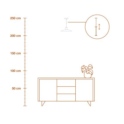 Ledvance - Lámpara colgante DECOR PLASTER 1xE27/25W/230V diá. 32 cm yeso blanco