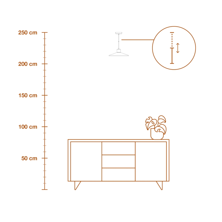 Ledvance - Lámpara colgante DECOR PLASTER 1xE27/25W/230V diá. 32 cm yeso blanco