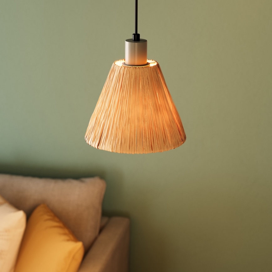 Ledvance - Lámpara colgante DECOR RAFFIA 1xE27/15W/230V rafia