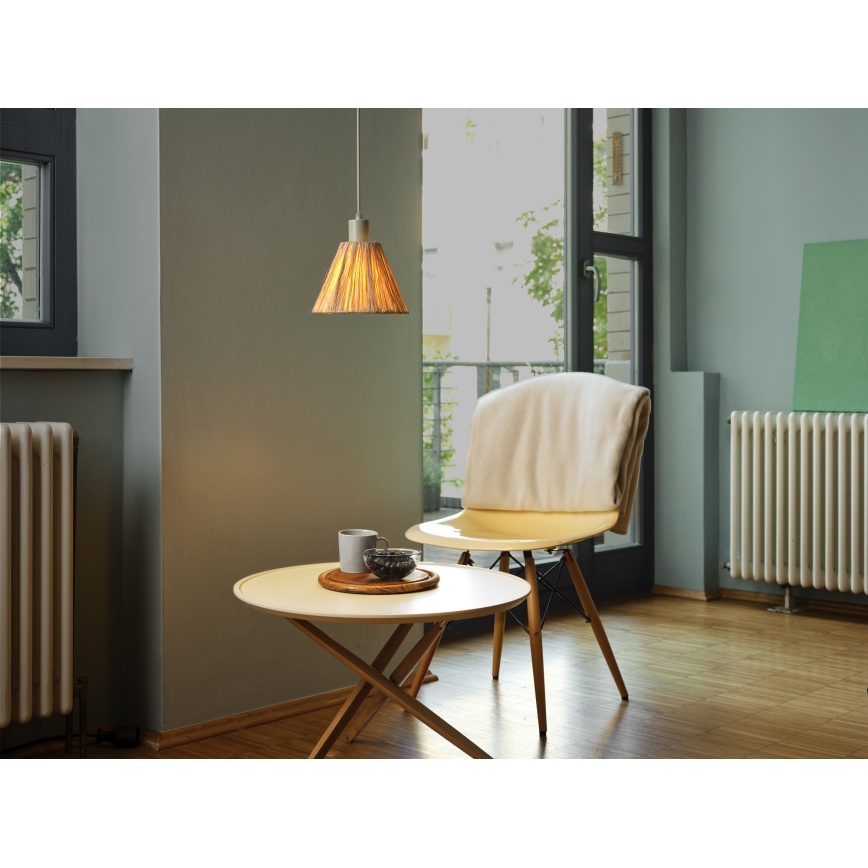 Ledvance - Lámpara colgante DECOR RAFFIA 1xE27/15W/230V rafia