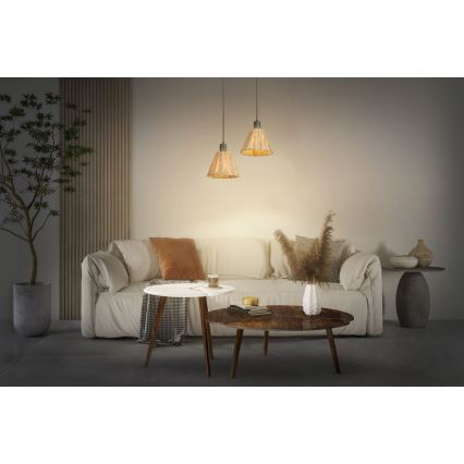 Ledvance - Lámpara colgante DECOR RAFFIA 1xE27/15W/230V rafia