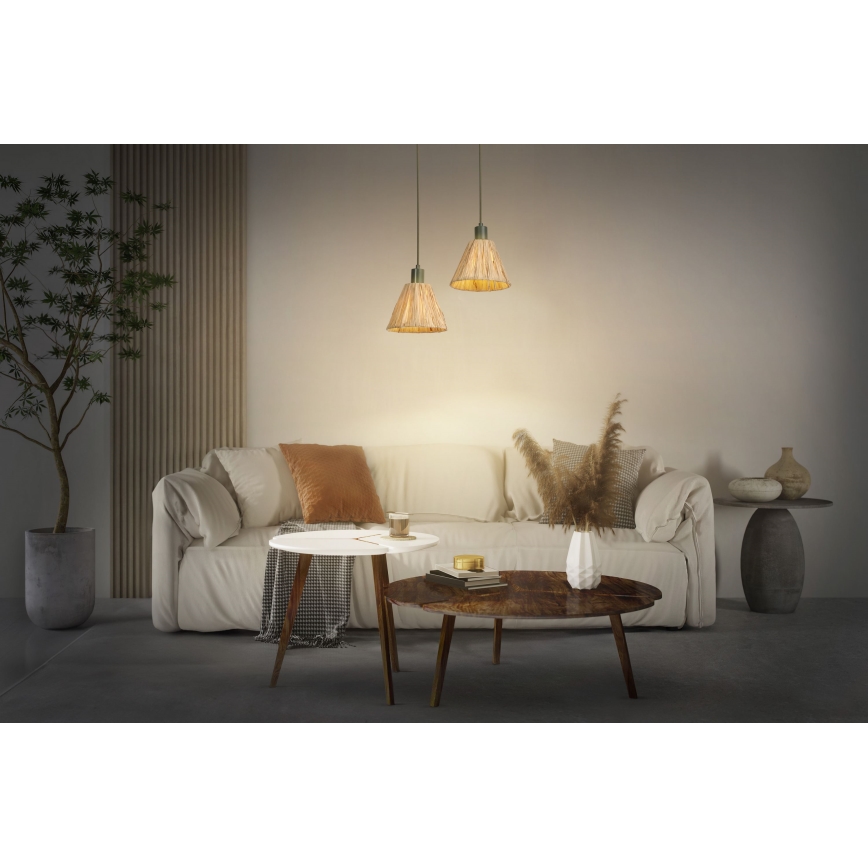 Ledvance - Lámpara colgante DECOR RAFFIA 1xE27/15W/230V rafia