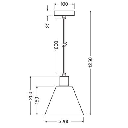 Ledvance - Lámpara colgante DECOR RAFFIA 1xE27/15W/230V rafia
