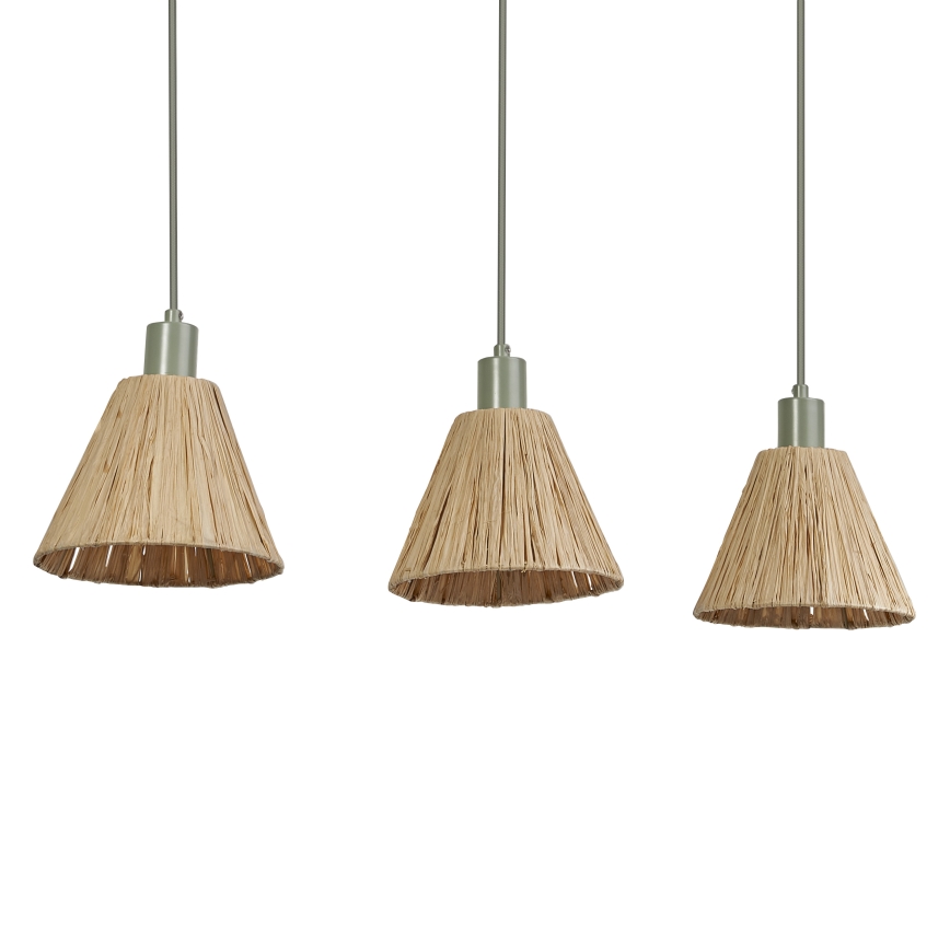 Ledvance - Lámpara colgante DECOR RAFFIA 3xE27/15W/230V rafia