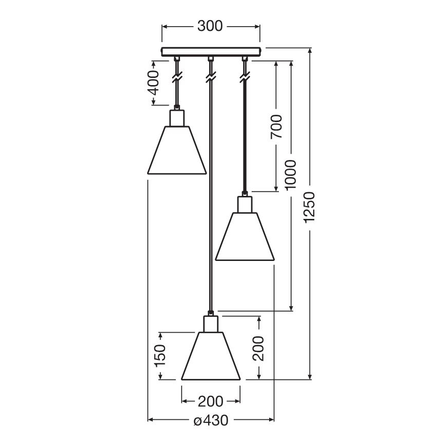 Ledvance - Lámpara colgante DECOR RAFFIA 3xE27/15W/230V rafia