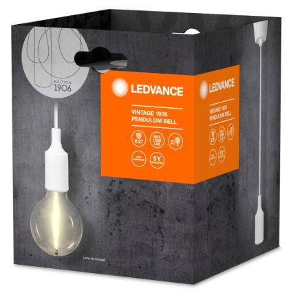 Ledvance - Lámpara colgante PENDULUM BELL 1xE27/15W/230V blanco