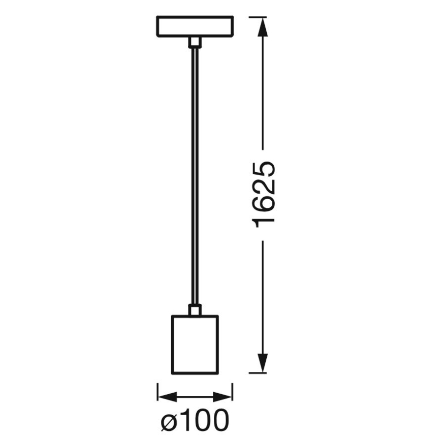 Ledvance - Lámpara colgante PENDULUM ROBBIN 1xE27/15W/230V negro