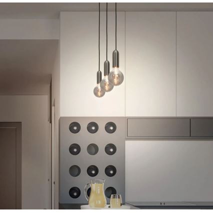 Ledvance - Lámpara colgante PENDULUM ROUND 1xE27/15W/230V cromo mate
