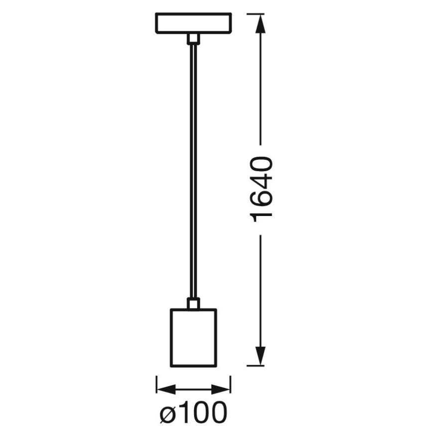 Ledvance - Lámpara colgante PENDULUM ROUND 1xE27/15W/230V dorado