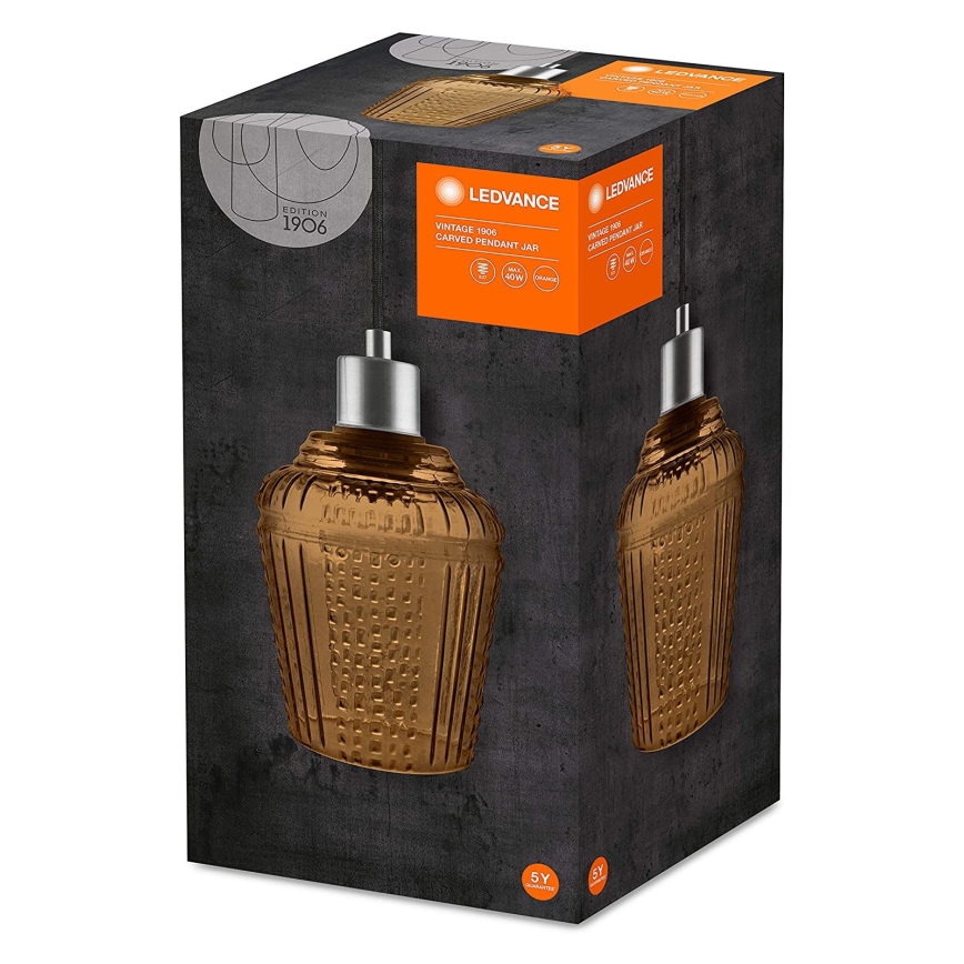 Ledvance - Lámpara de araña JAR 1xE27/40W/230V naranja
