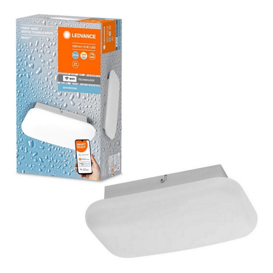 Ledvance - Lámpara de baño LED regulable SMART+ AQUA LED/12W/230V 3000-6500K IP44 Wi-Fi