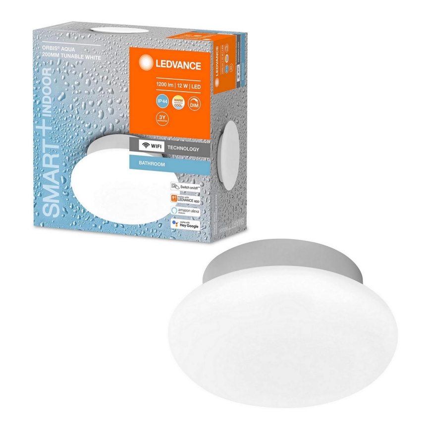 Ledvance - Lámpara de baño LED regulable SMART+ AQUA LED/12W/230V 3000-6500K IP44 Wi-Fi