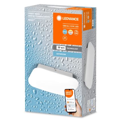 Ledvance - Lámpara de baño LED regulable SMART+ AQUA LED/12W/230V 3000-6500K IP44 Wi-Fi