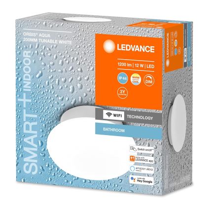 Ledvance - Lámpara de baño LED regulable SMART+ AQUA LED/12W/230V 3000-6500K IP44 Wi-Fi