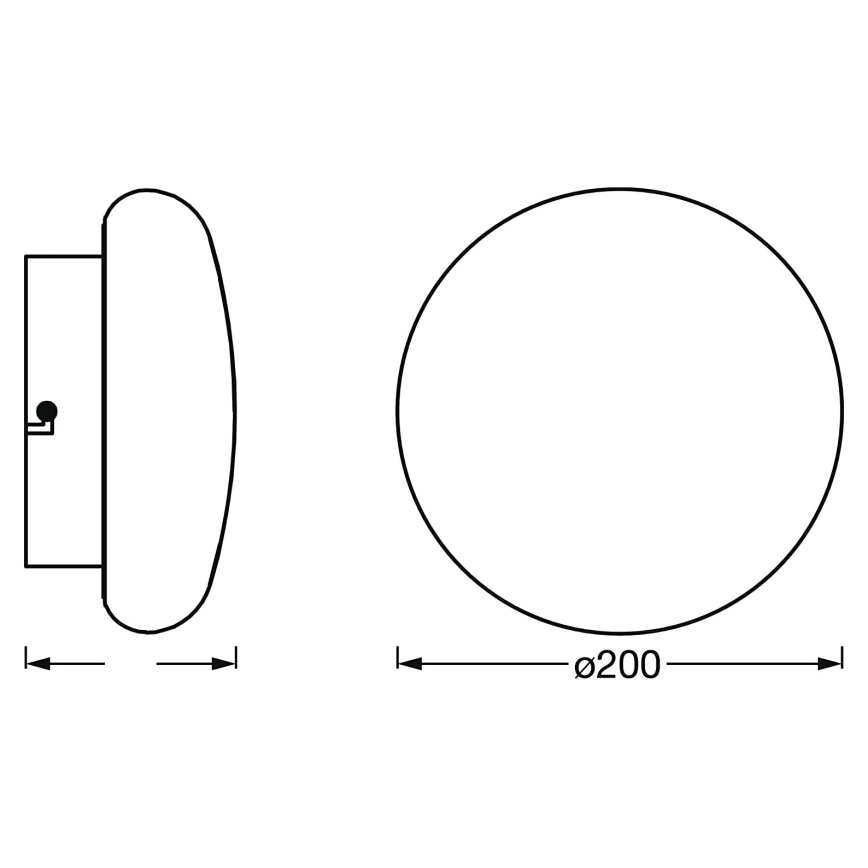 Ledvance - Lámpara de baño LED regulable SMART+ AQUA LED/12W/230V 3000-6500K IP44 Wi-Fi
