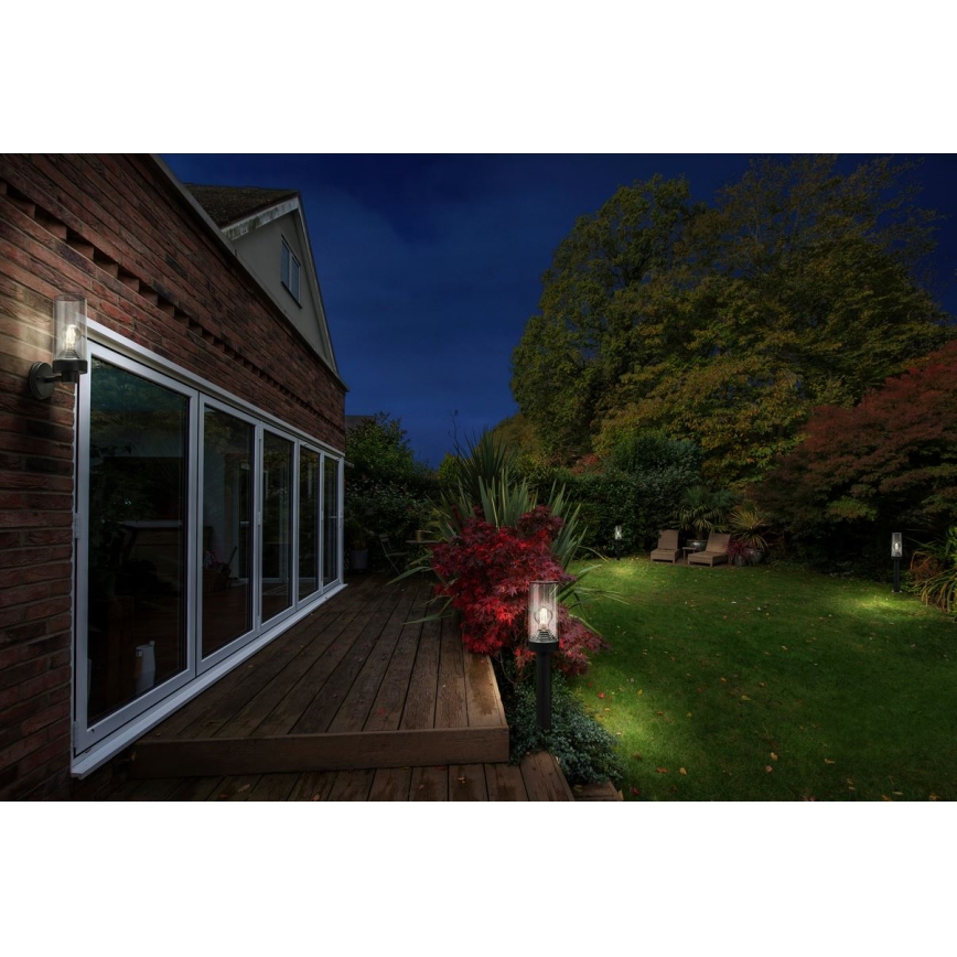 Ledvance - Lámpara de exterior AMBER 1xE27/20W/230V IP44