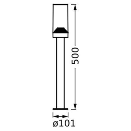 Ledvance - Lámpara de exterior AMBER 1xE27/20W/230V IP44
